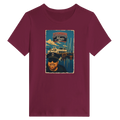 Damen-T-Shirt in Zitronengelb mit Motiv „Kapitän an Bord“