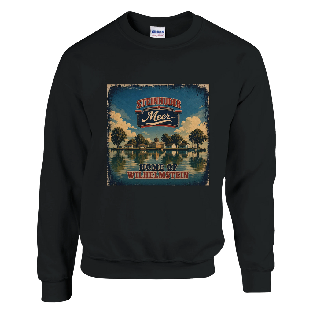 Pullover in Weiß mit Motiv „Insel Wilhelmstein“