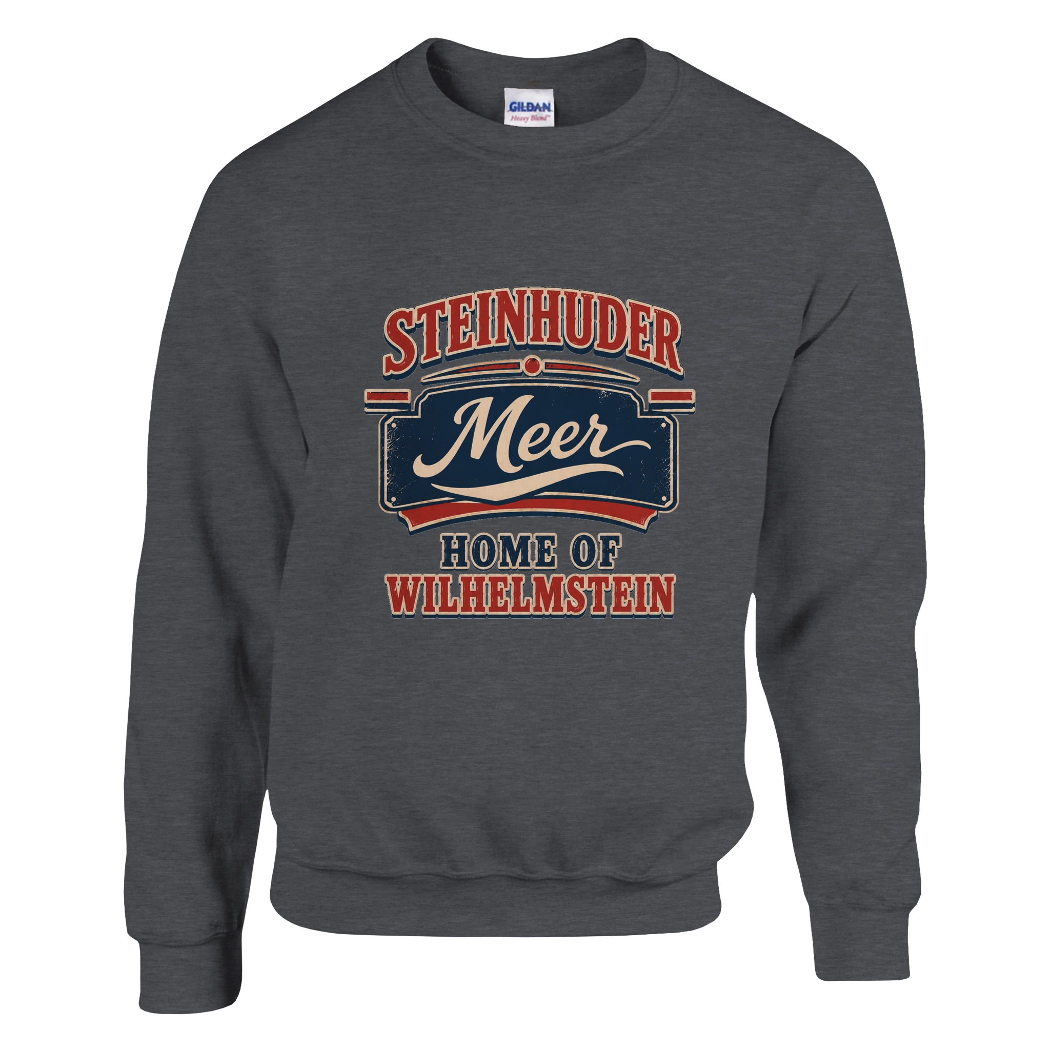 Pullover in Weiß mit Motiv „Home of Wilhelmstein“