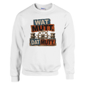 Pullover in Weiß mit Motiv „Wat Mutt, Dat Mutt.“