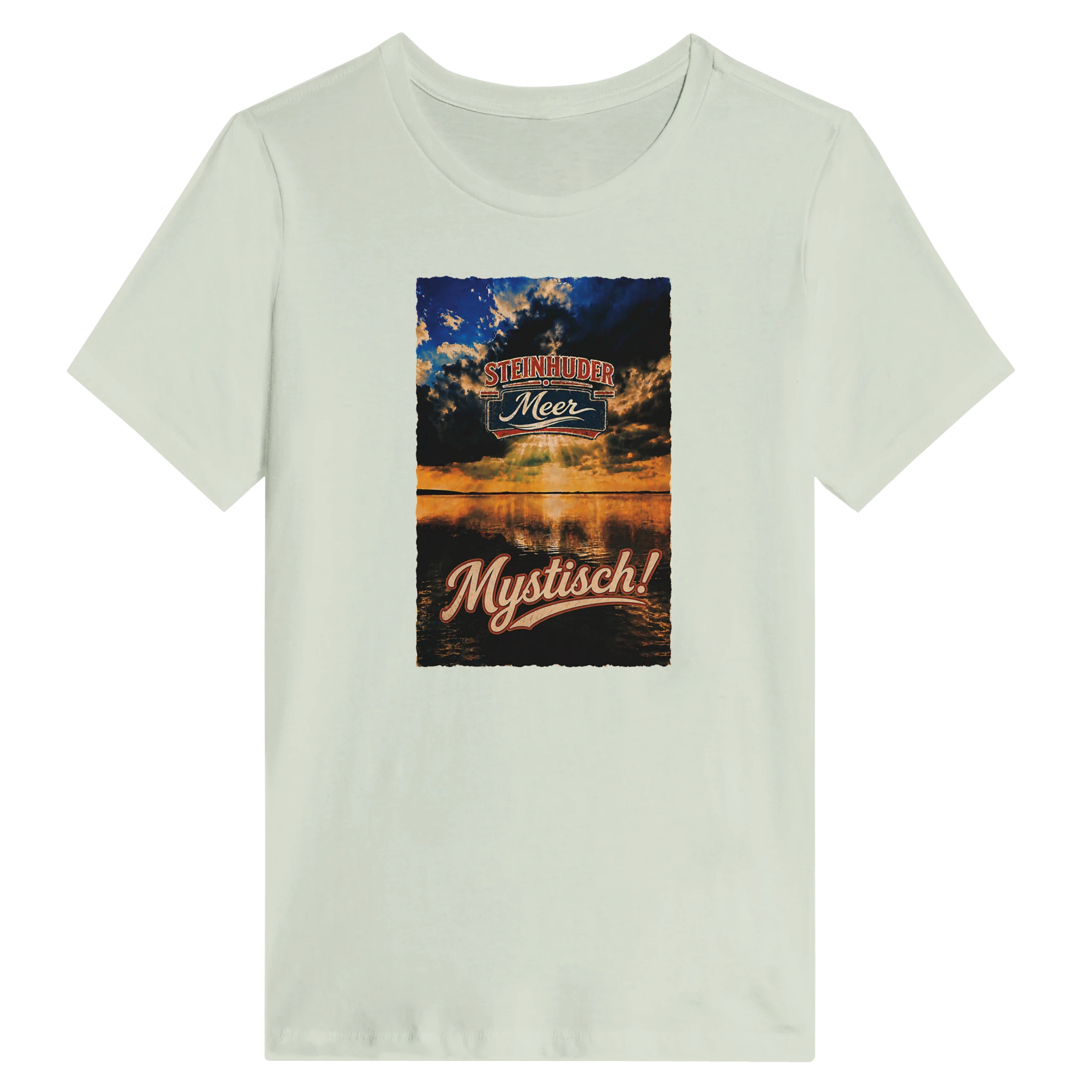 Damen-T-Shirt in Weiß mit Motiv „Mystisch“