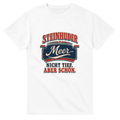 T-Shirt in Weiß mit Motiv „Nicht tief, aber schön.“
