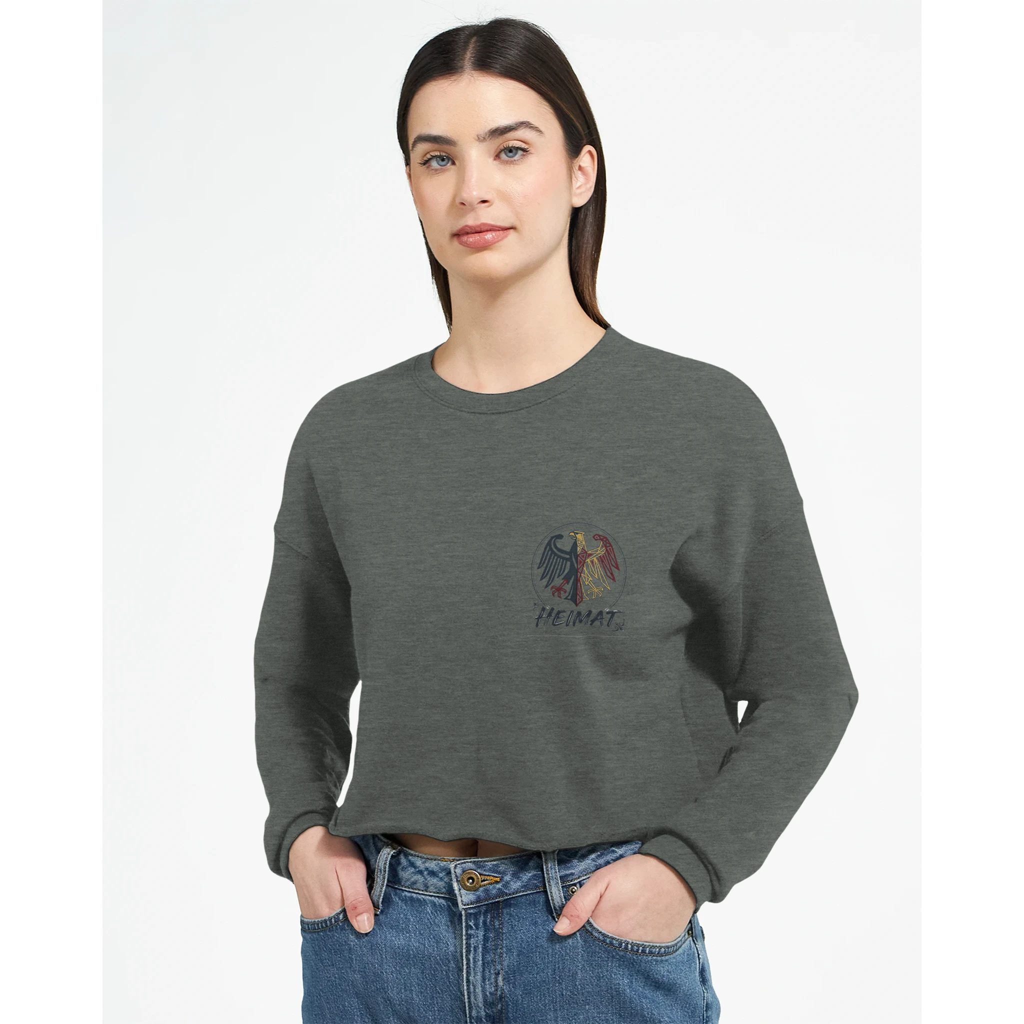 Damen-Pullover in Mauve mit Motiv „Relax und Champagner“