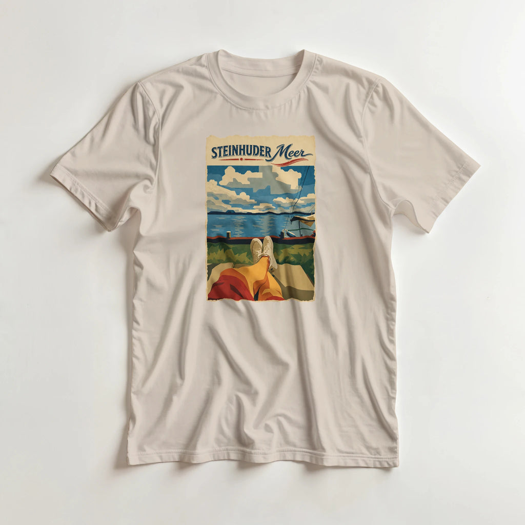 T-Shirt in Sand mit Motiv „Chillout“