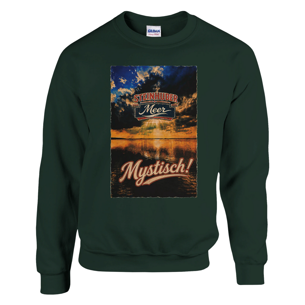 Pullover in Aschgrau mit Motiv „Mystisch“