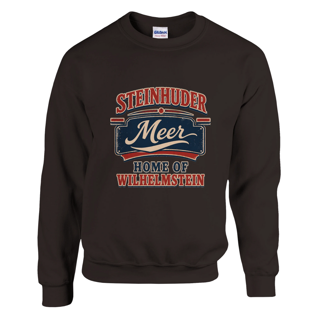 Pullover in Weiß mit Motiv „Home of Wilhelmstein“