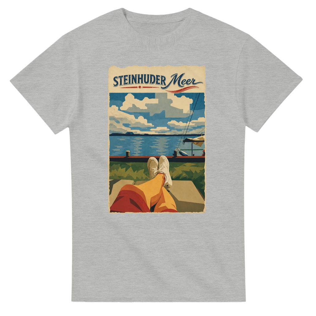 T-Shirt in Natur mit Motiv „Chillout“
