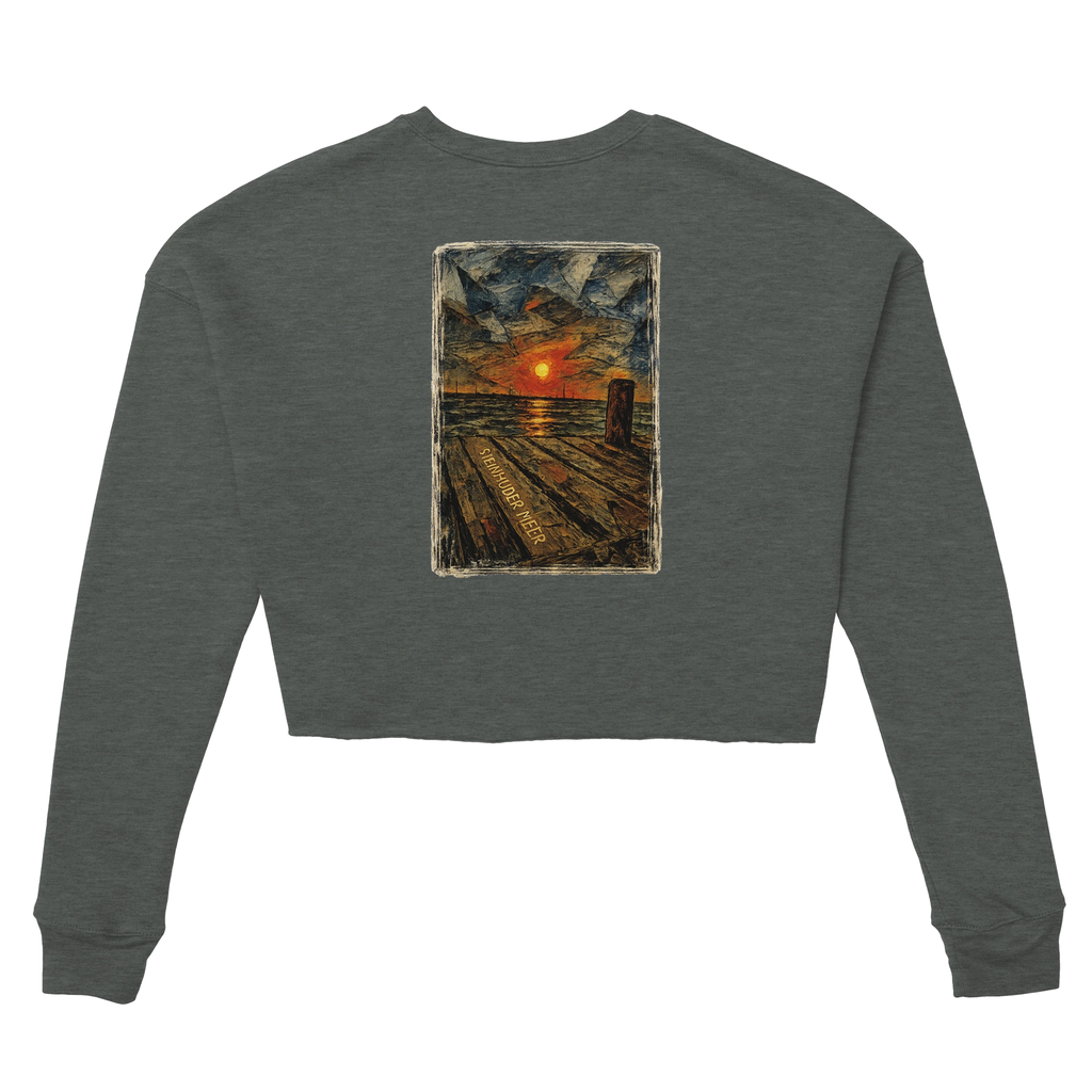 Damen-Pullover in Mauve mit Motiv „Steinhuder Meer Kunst“