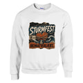 Pullover in Weiß mit Motiv „Sturmfest & Heimatverliebt“