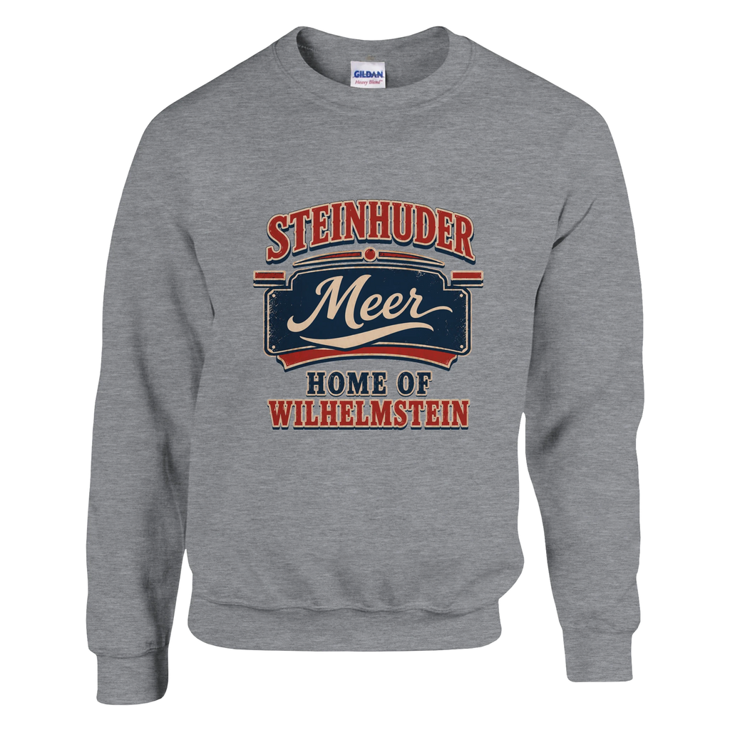 Pullover in Weiß mit Motiv „Home of Wilhelmstein“