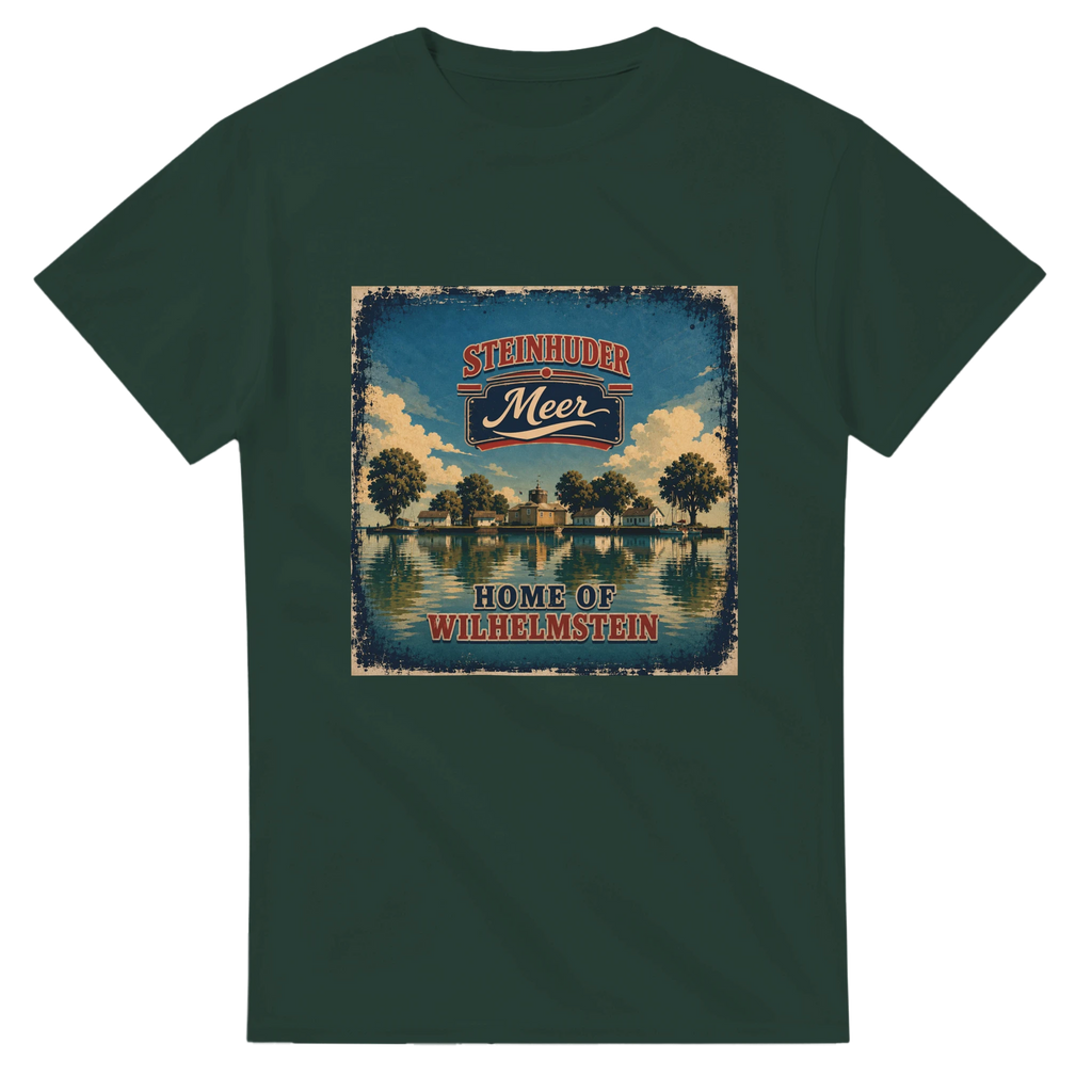 T-Shirt in Weiß mit Motiv „Insel Wilhelmstein“
