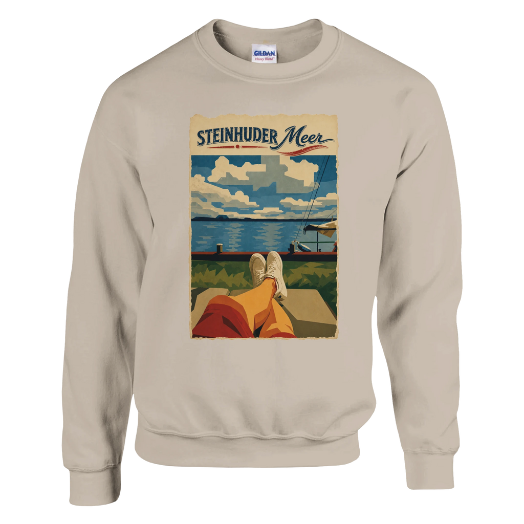 Pullover in Weiß mit Motiv „Chillout“