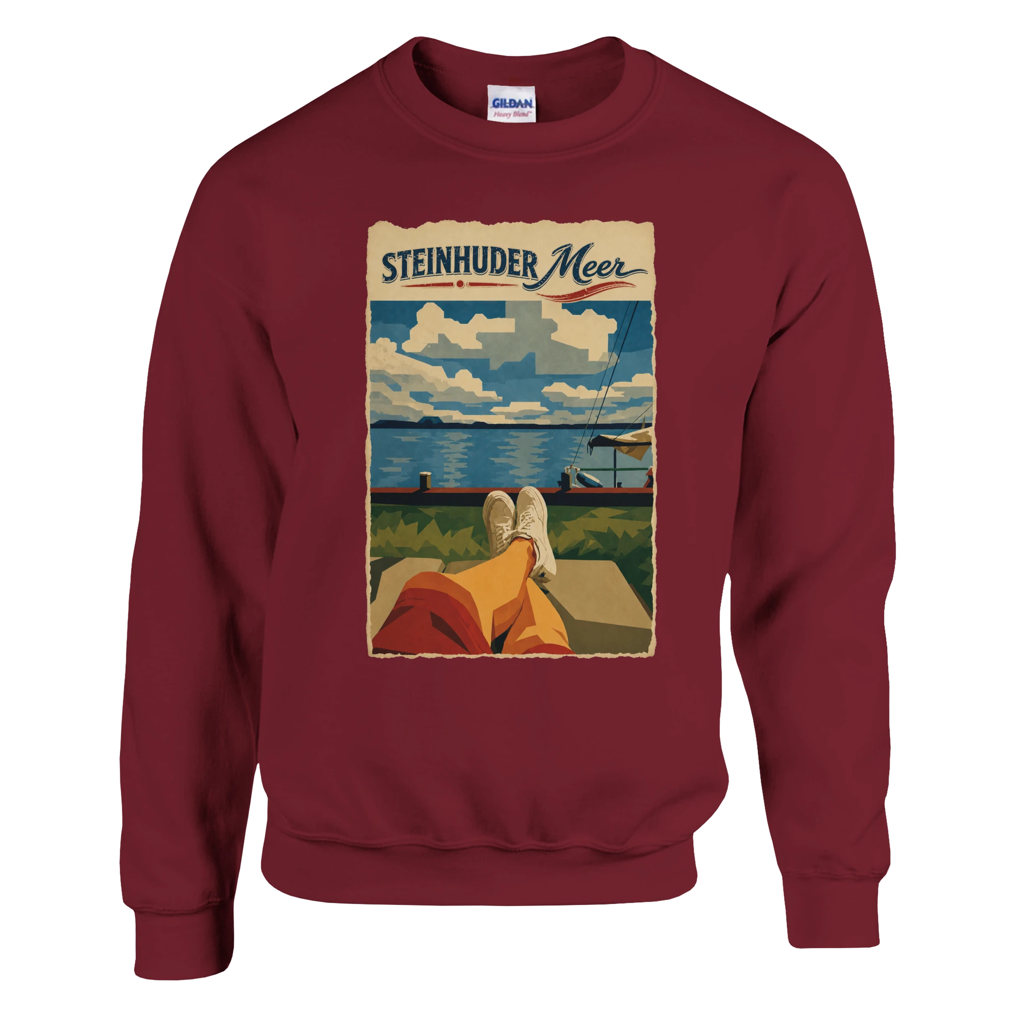 Pullover in Aschgrau mit Motiv „Chillout“