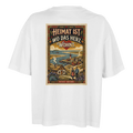 Damen-T-Shirt in Weiß mit Motiv „Heimat ist, wo das Herz wohnt“