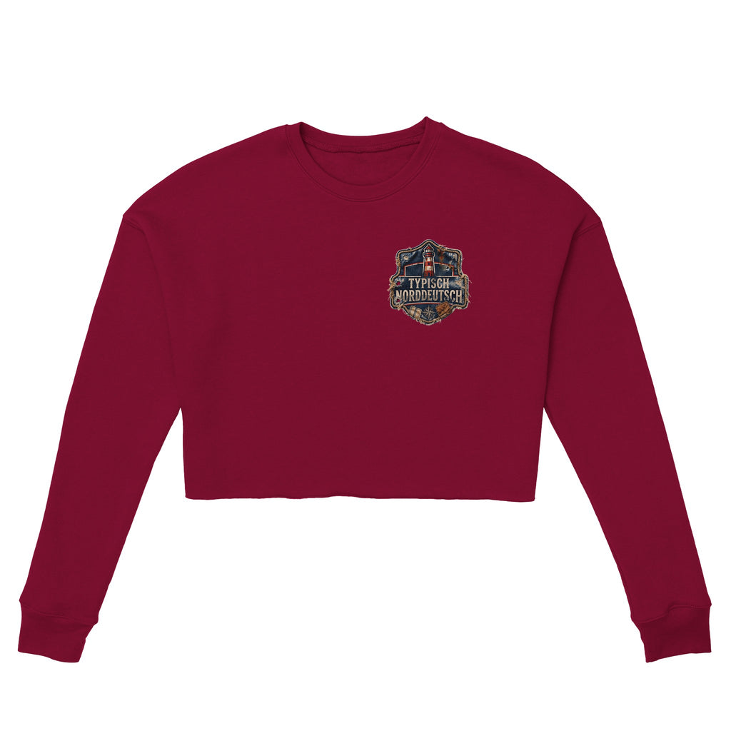 Damen-Pullover in Mauve mit Motiv „Mein Herz schlägt NORDWÄRTS.“