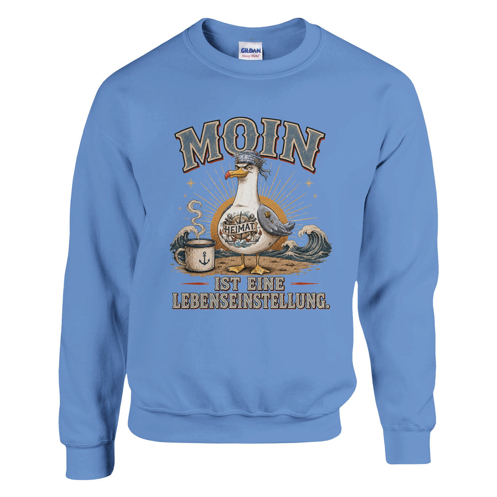 Pullover in Hellrosa mit Motiv „Mehr Gesabbel braucht keiner“
