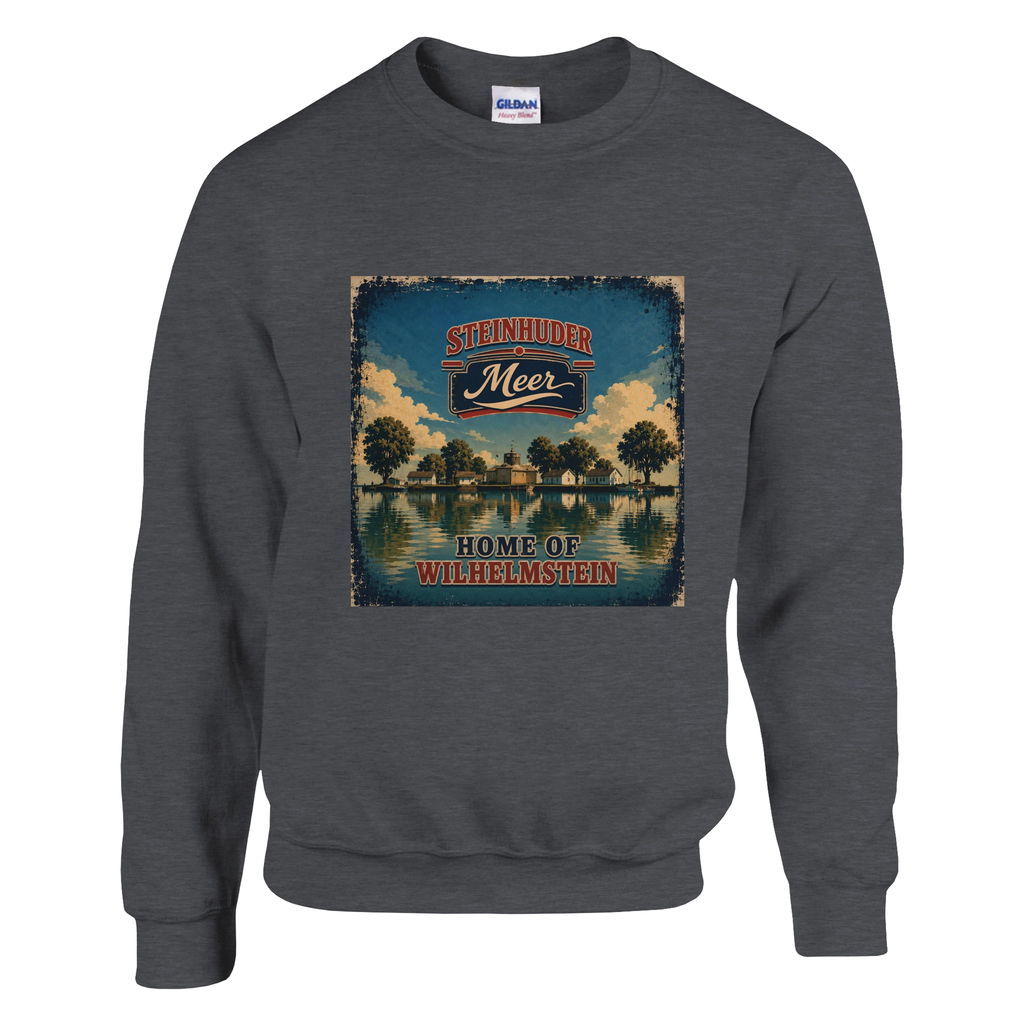 Pullover in Weiß mit Motiv „Insel Wilhelmstein“
