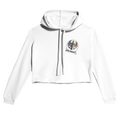 Damen-Hoodie in Weiß mit Motiv „Ich bin einmal rum“