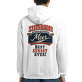 Hoodie in Weiß mit Motiv „Best Sunset ever!“