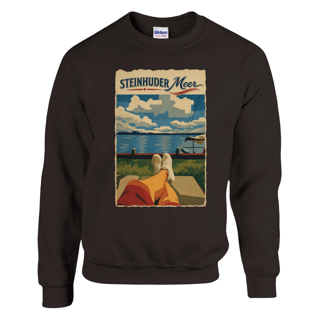 Pullover in Weiß mit Motiv „Chillout“