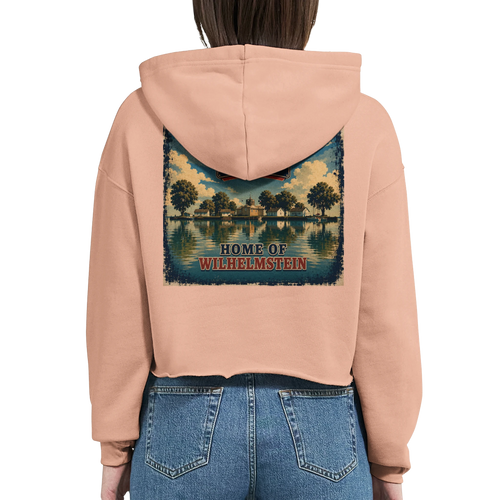 Damen-Hoodie in Weiß mit Motiv „Insel Wilhelmstein“