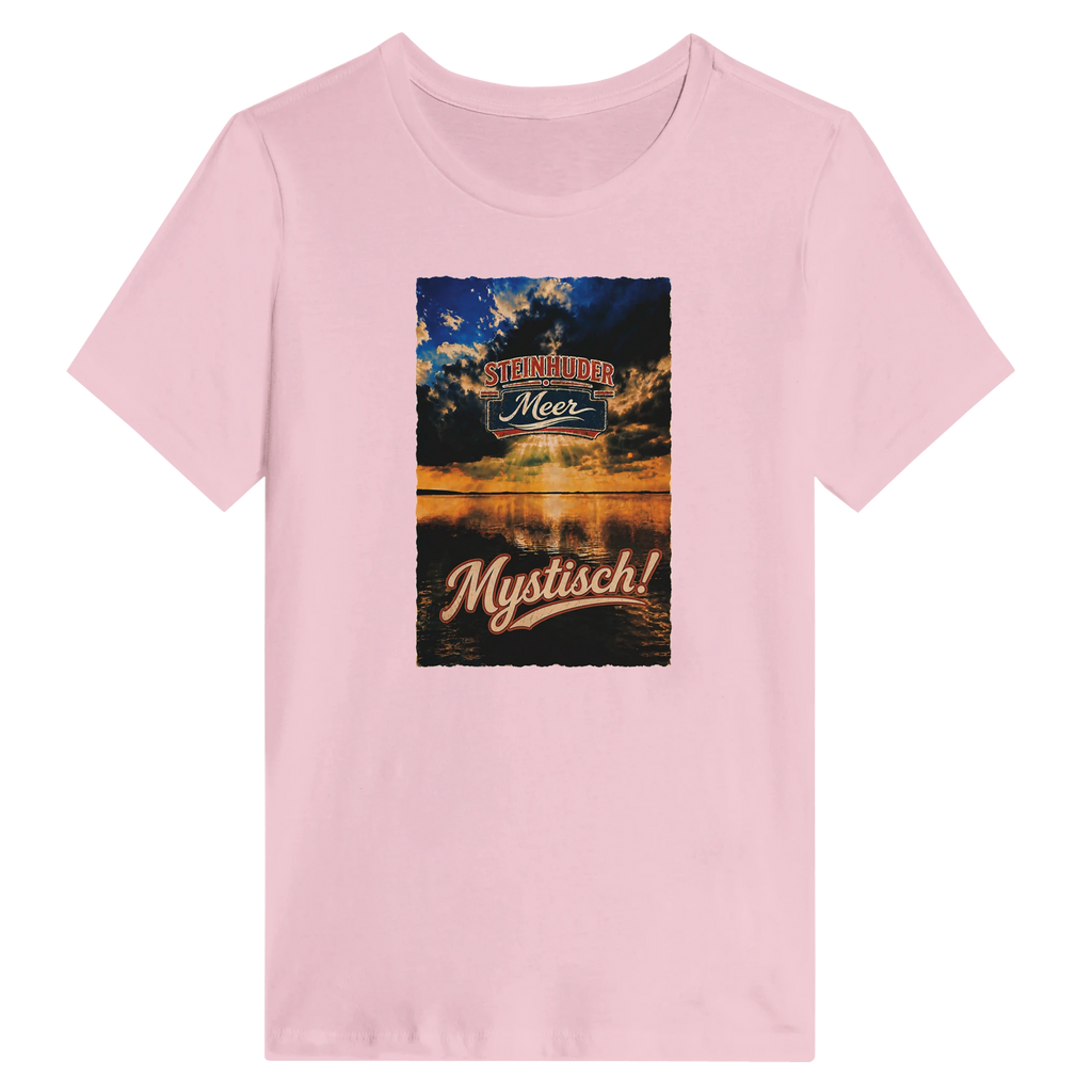Damen-T-Shirt in Zitronengelb mit Motiv „Mystisch“
