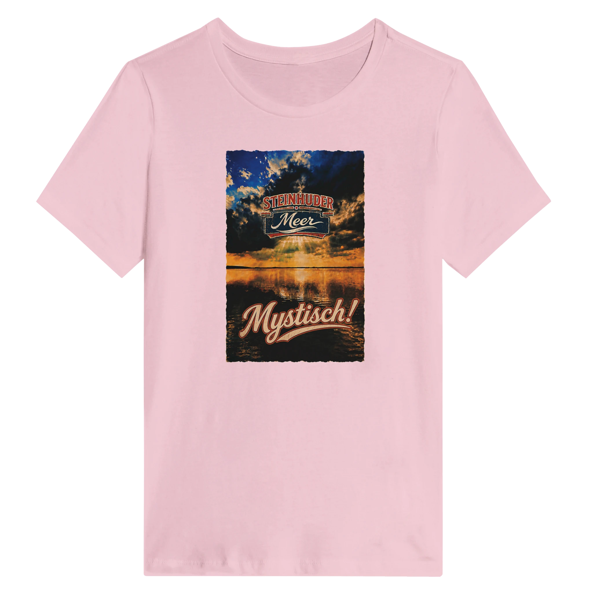 Damen-T-Shirt in Zitronengelb mit Motiv „Mystisch“