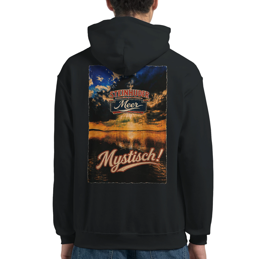 Hoodie in Weiß mit Motiv „Mystisch“