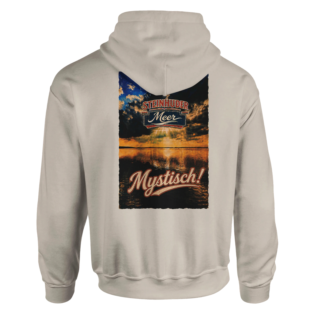 Hoodie in Sand mit Motiv „Mystisch“