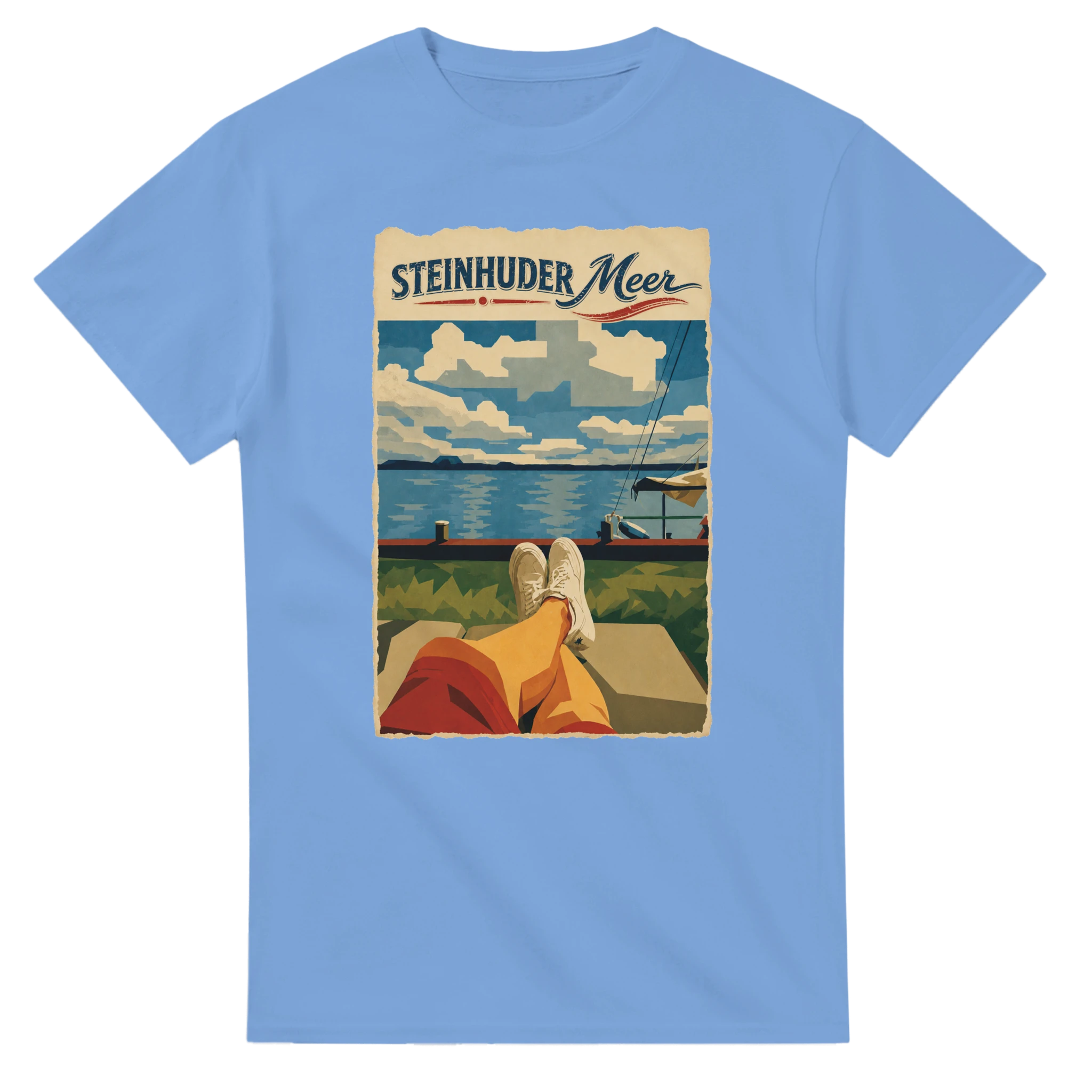T-Shirt in Weiß mit Motiv „Chillout“