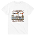 T-Shirt in Weiß mit Motiv „Klarer Kurs. Klare Kante. Möwe“