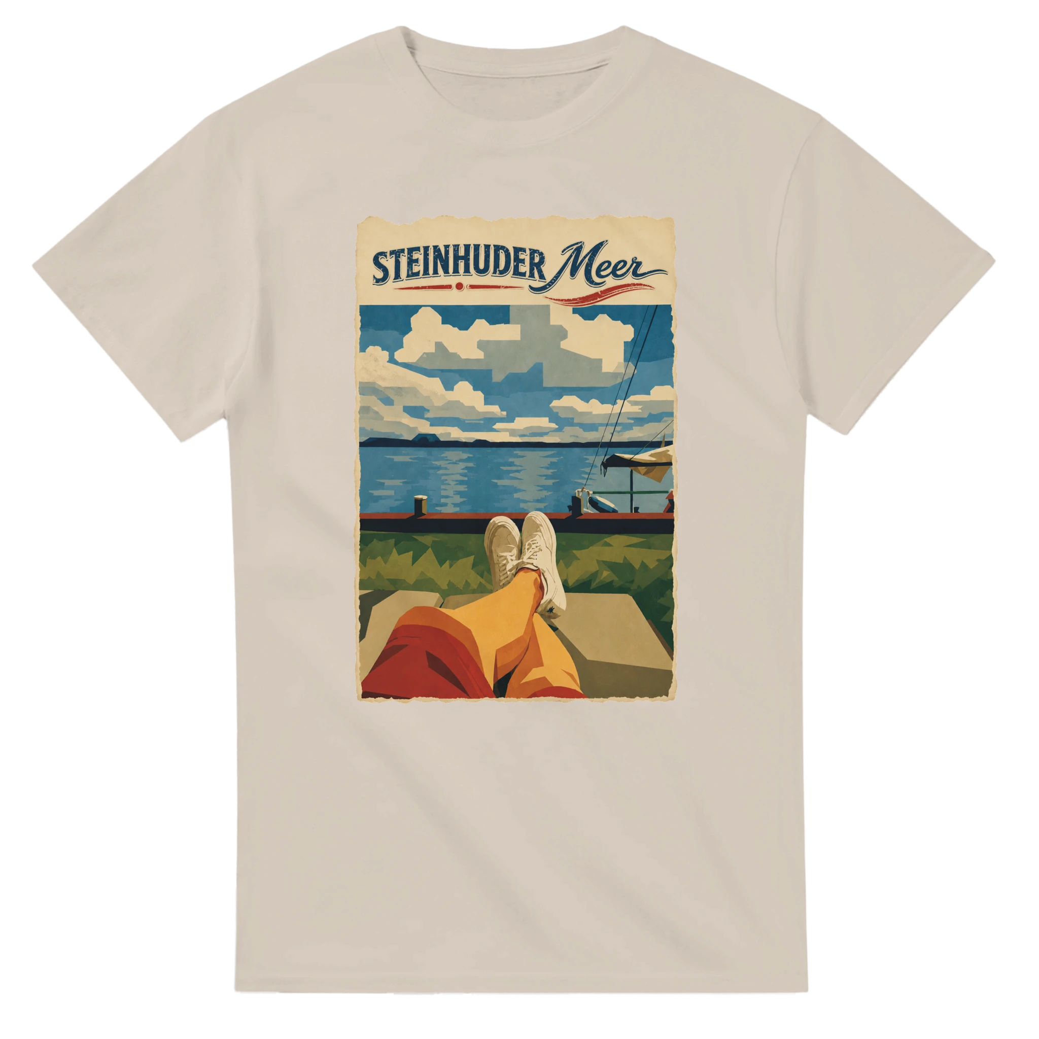 T-Shirt in Weiß mit Motiv „Chillout“