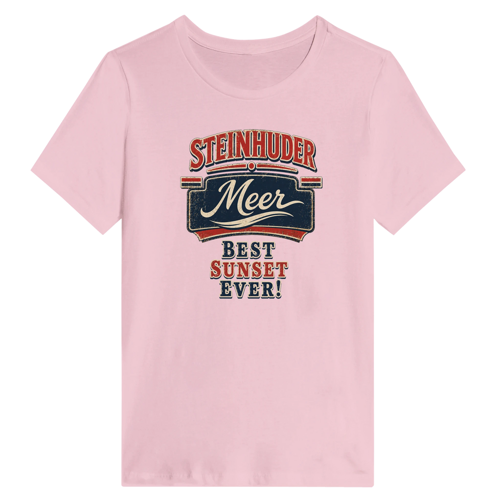 Damen-T-Shirt in Weiß mit Motiv „Best Sunset ever!“