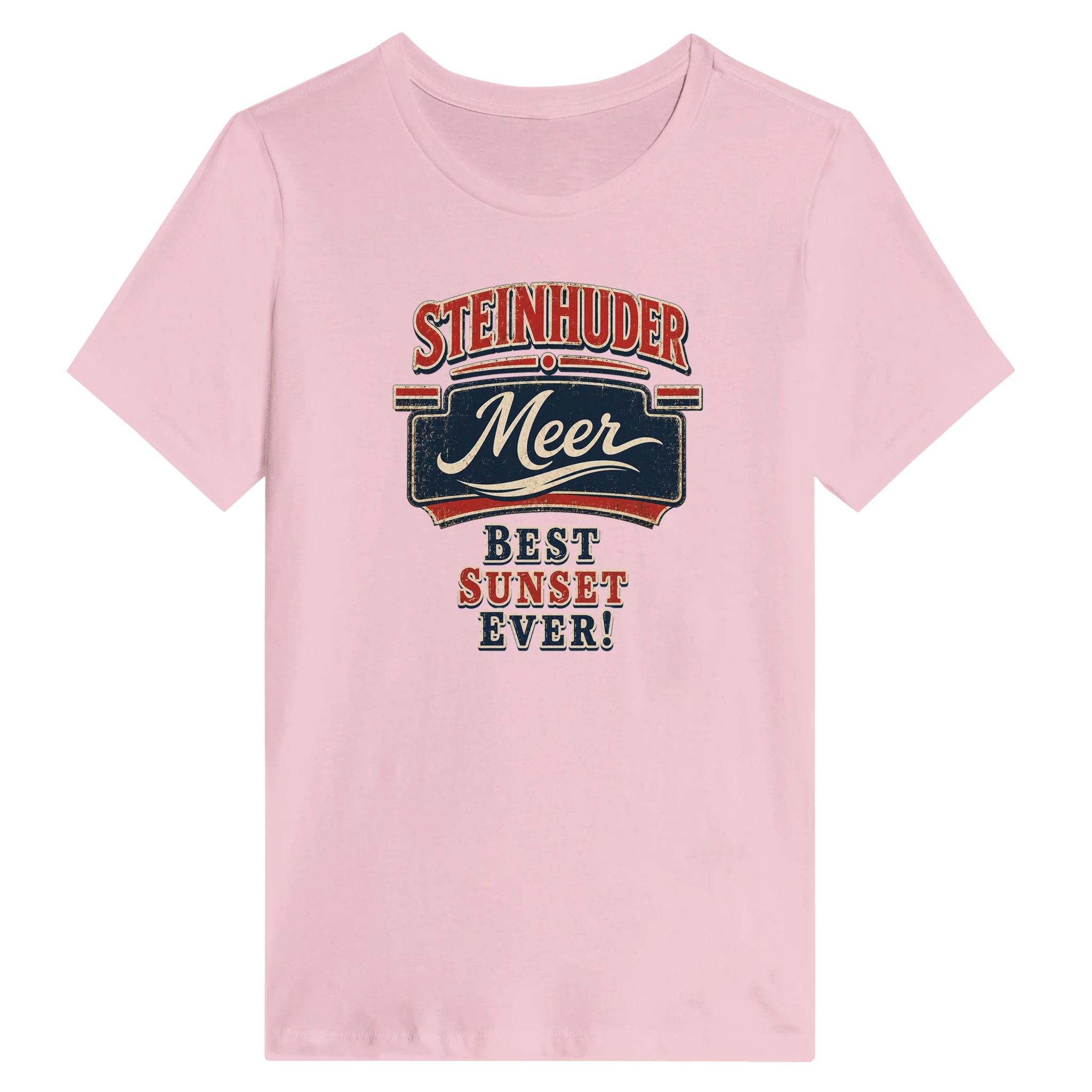 Damen-T-Shirt in Weiß mit Motiv „Best Sunset ever!“