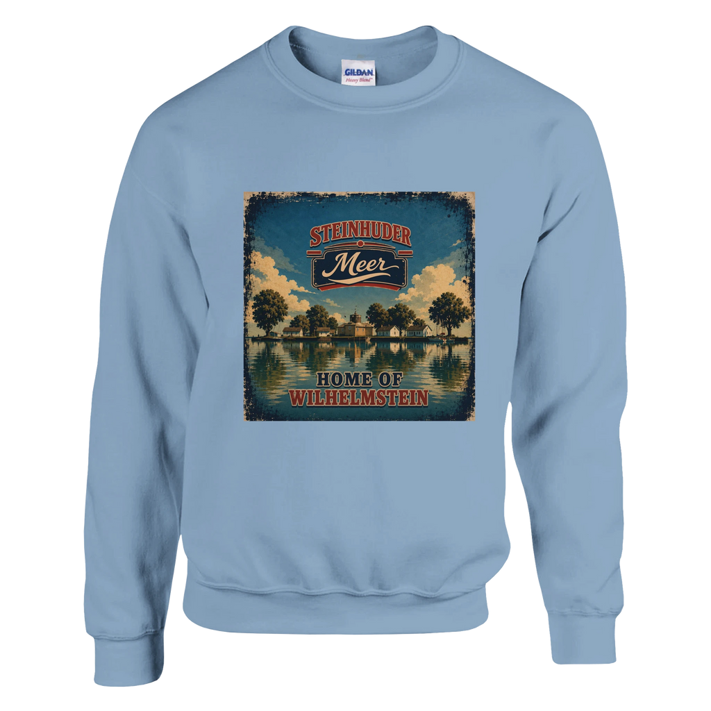 Pullover in Weiß mit Motiv „Insel Wilhelmstein“