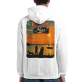 Hoodie in Weiß mit Motiv „Familie beim Sunset“