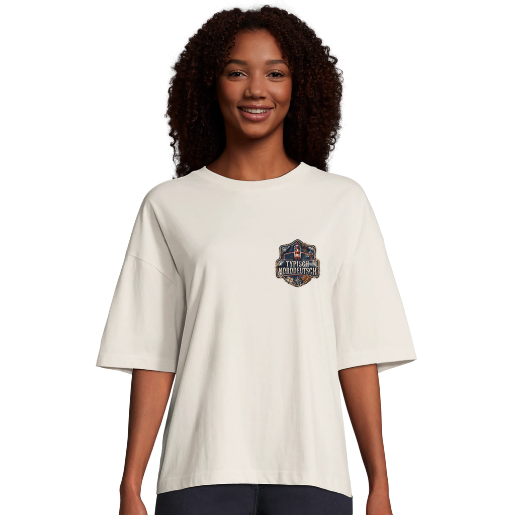 Damen-T-Shirt in Hellgelb mit Motiv „Klarer Kurs. Klare Kante.“