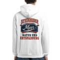 Hoodie in Weiß mit Motiv „Natur und Entspannung am Steinhuder Meer“