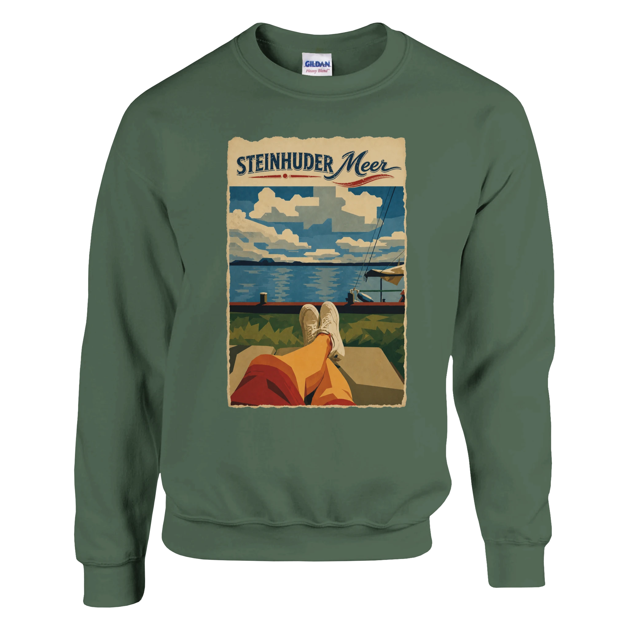 Pullover in Weiß mit Motiv „Chillout“