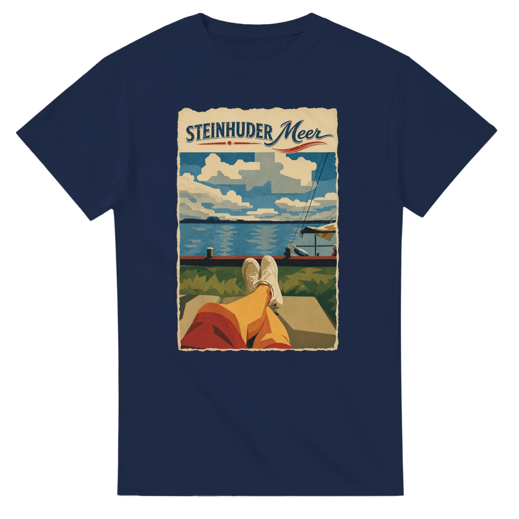 T-Shirt in Natur mit Motiv „Chillout“