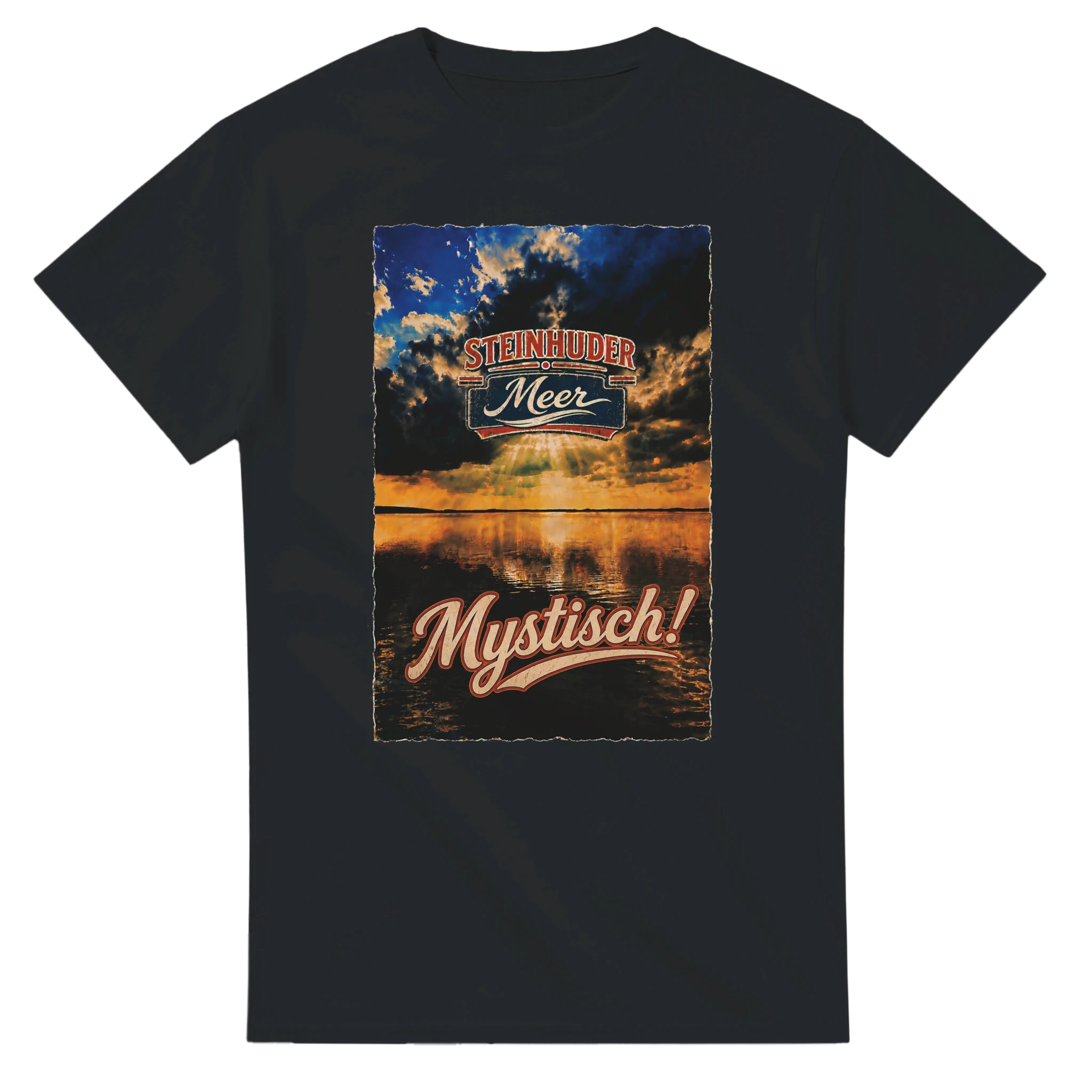 T-Shirt in Natur mit Motiv „Mystisch“